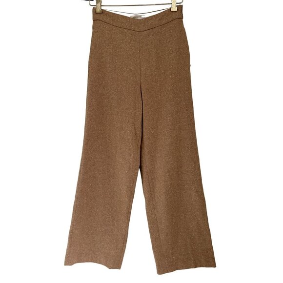 SCOTCH & SODA Wide Leg Pants Wool Blend Lined Beige Size XSmall - Picture 5 of 8